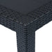 Set mobilier bistro, 3 piese, antracit, plastic, aspect ratan - WALTI WALTI