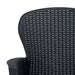 Set mobilier exterior, 5 piese, antracit, plastic, aspect ratan - WALTI WALTI