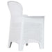 Set mobilier de exterior, 9 piese, alb, plastic, aspect ratan - WALTI WALTI