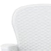 Set mobilier de exterior, 9 piese, alb, plastic, aspect ratan - WALTI WALTI