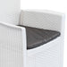 Set mobilier de exterior, 9 piese, alb, plastic, aspect ratan - WALTI WALTI