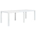 Set mobilier de exterior, 9 piese, alb, plastic, aspect ratan - WALTI WALTI
