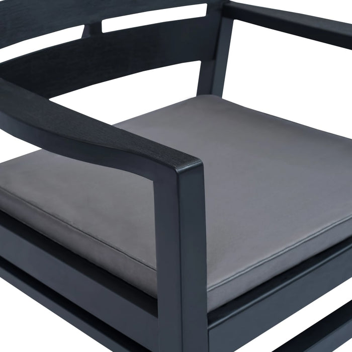 Set mobilier de exterior, 4 piese, antracit, plastic - WALTI WALTI