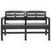 Set mobilier de exterior, 4 piese, antracit, plastic - WALTI WALTI