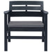 Set mobilier de exterior, 4 piese, antracit, plastic - WALTI WALTI