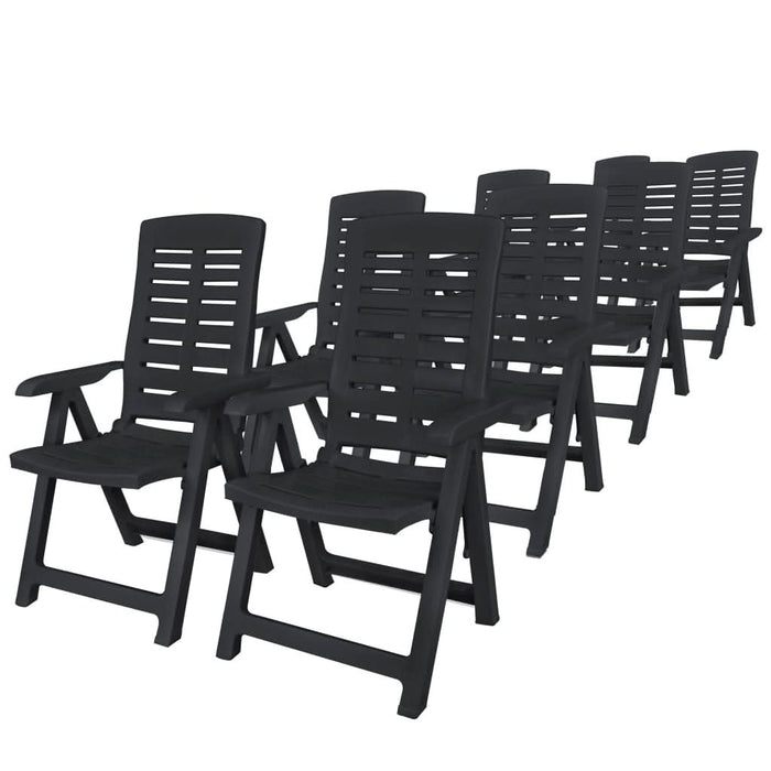 Set mobilier de exterior, 9 piese, antracit, plastic - WALTI WALTI