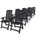 Set mobilier de exterior, 9 piese, antracit, plastic - WALTI WALTI