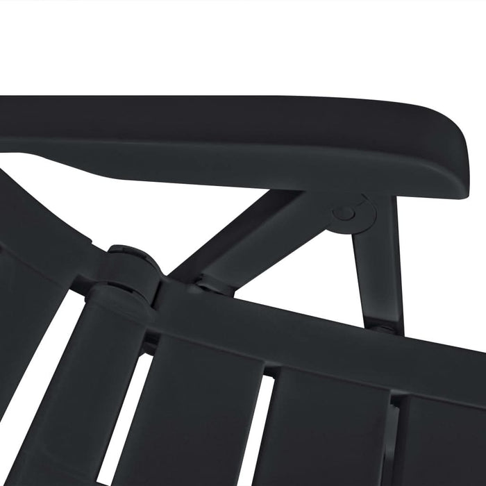 Set mobilier de exterior, 9 piese, antracit, plastic - WALTI WALTI
