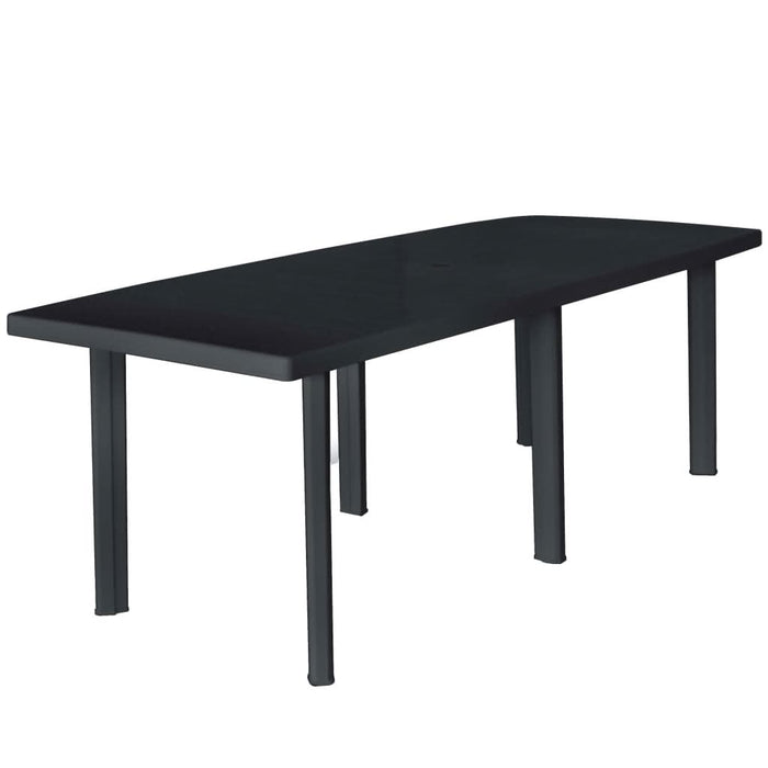 Set mobilier de exterior, 9 piese, antracit, plastic - WALTI WALTI