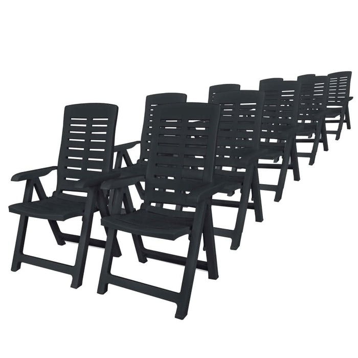 Set mobilier de exterior, 11 piese, antracit, plastic - WALTI WALTI