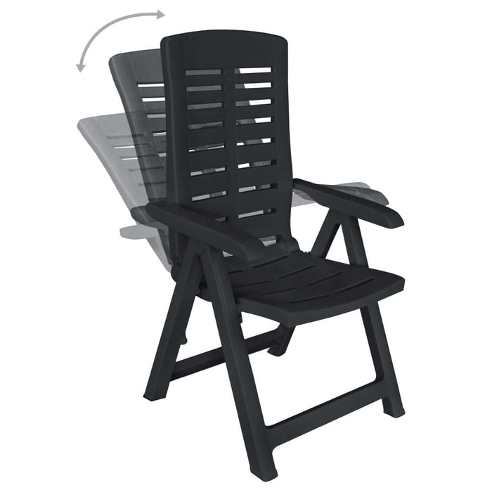 Set mobilier de exterior, 11 piese, antracit, plastic - WALTI WALTI