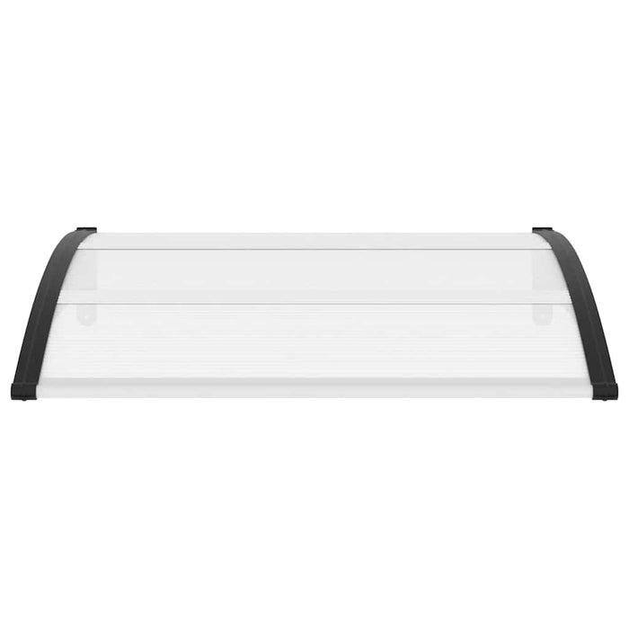 Copertină de ușă, negru și transparent, 120 x 75 cm, PC - WALTI WALTI