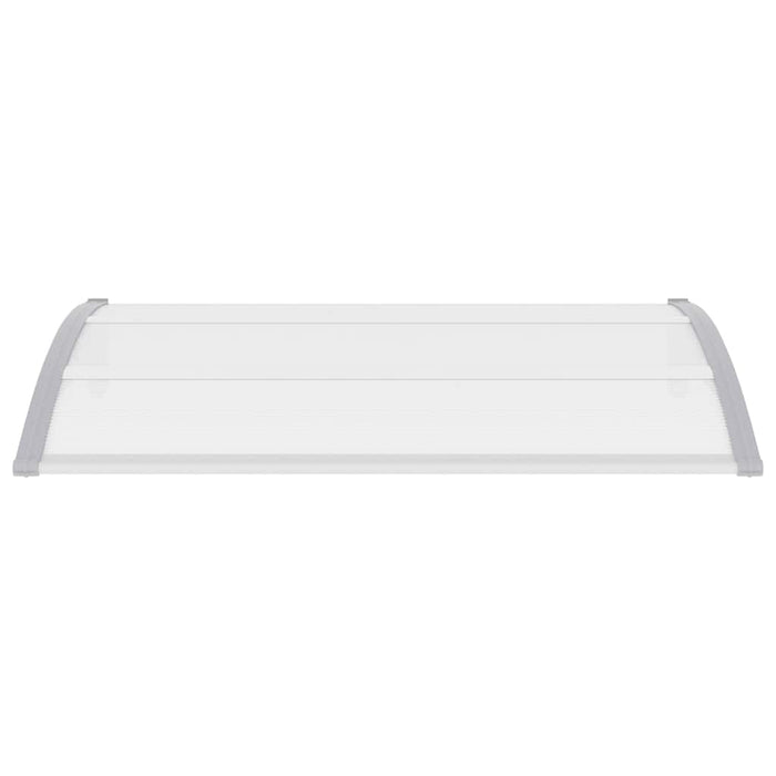 Copertină de ușă, gri și transparent, 150 x 75 cm, PC WALTI