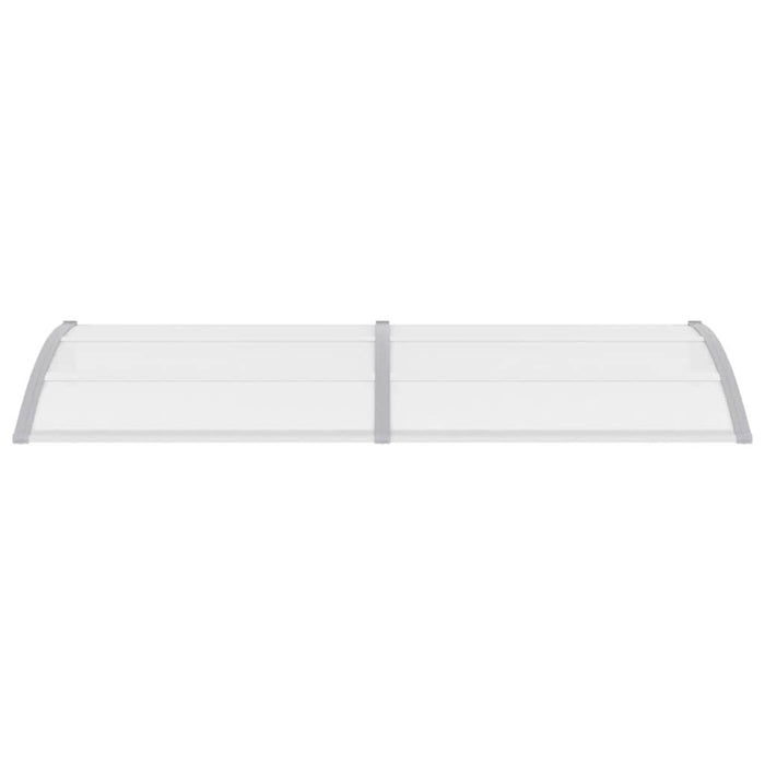 Copertină de ușă, gri și transparent, 240 x 75 cm, PC WALTI