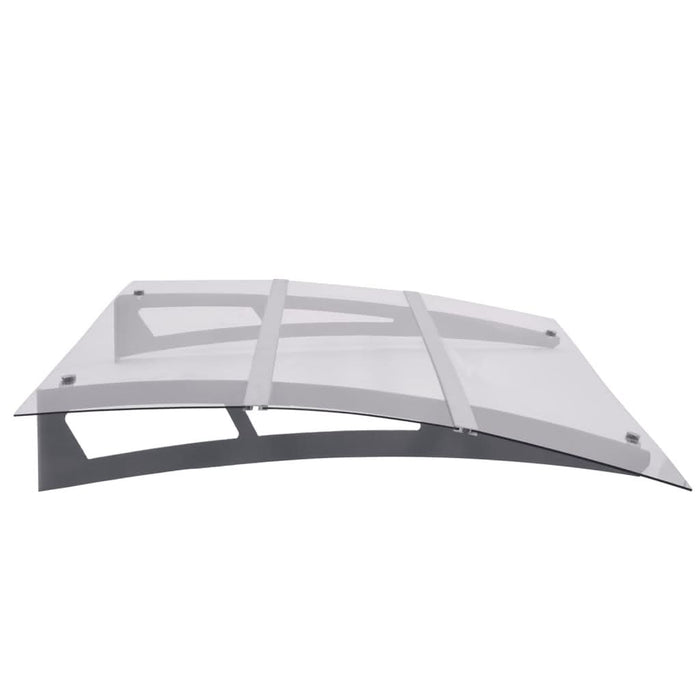 Baldachin ușă argintiu și transparent 150x90 cm PET - WALTI WALTI