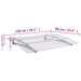 Baldachin ușă argintiu și transparent 150x90 cm PET - WALTI WALTI