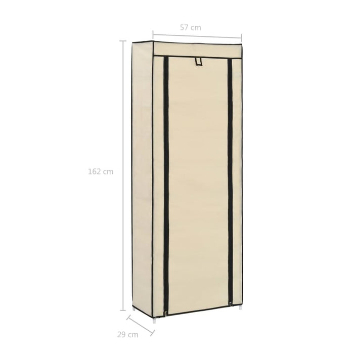 Pantofar cu husă, crem, 57 x 29 x 162 cm, material textil - WALTI WALTI