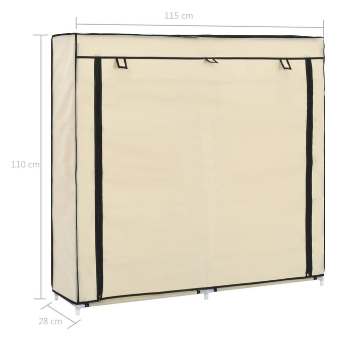 Pantofar cu husă, crem, 115x28x110 cm, material textil - WALTI WALTI