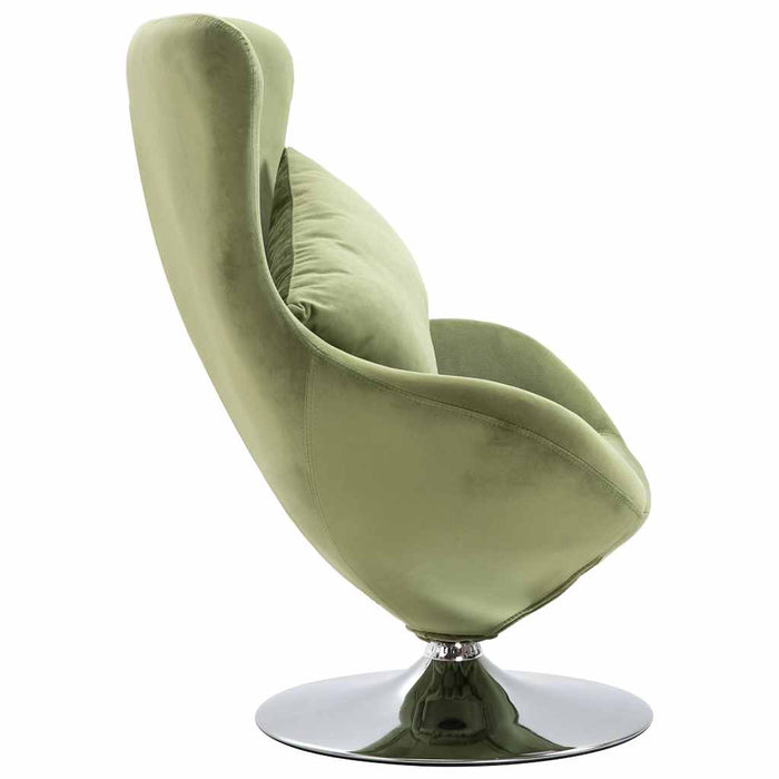 Scaun ou rotativ, cu pernă, verde deschis, catifea WALTI