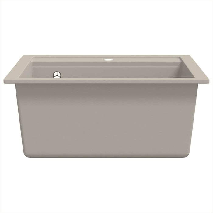 Chiuvetă de bucătărie din granit, bej, un bazin - WALTI WALTI