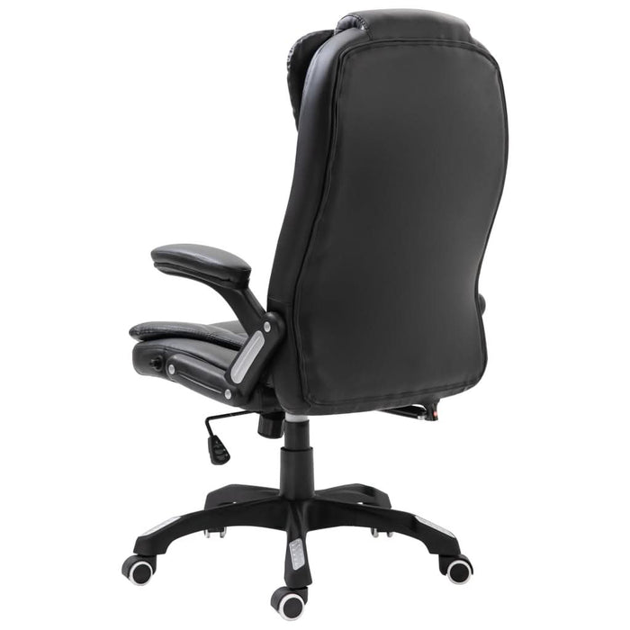 Scaun de birou, negru, piele ecologică - WALTI WALTI