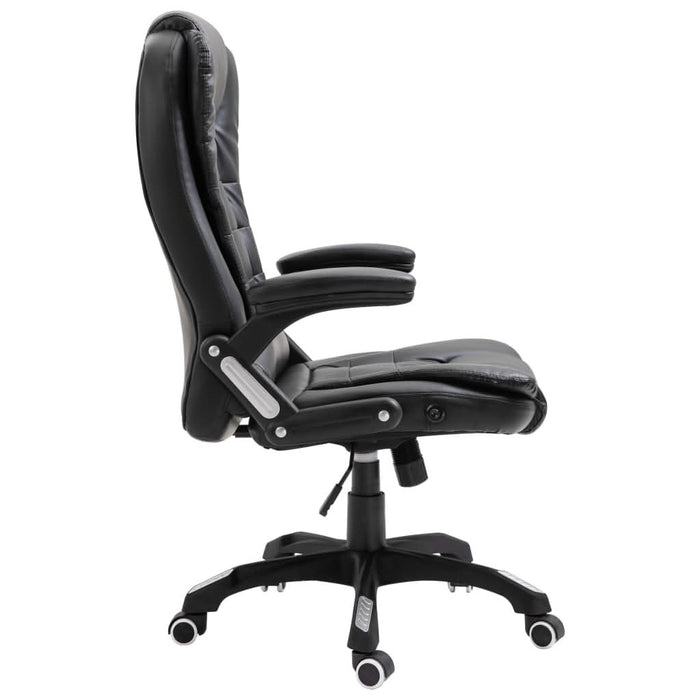 Scaun de birou, negru, piele ecologică - WALTI WALTI