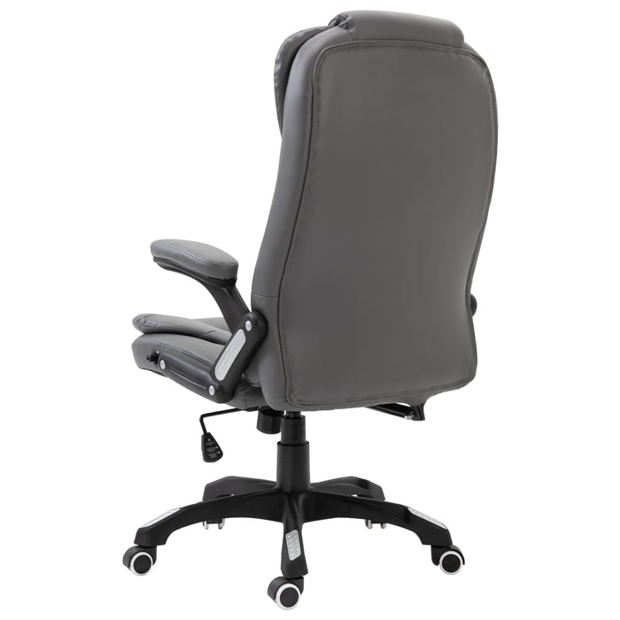 Scaun de birou, antracit, piele ecologică - WALTI WALTI