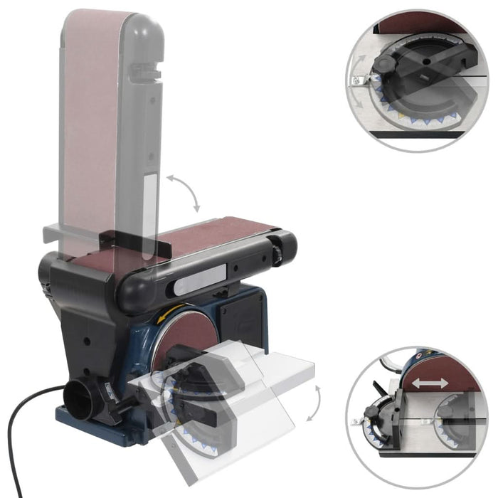 Mașină de șlefuit electrică cu disc și bandă, 370 W, 150 mm - WALTI WALTI