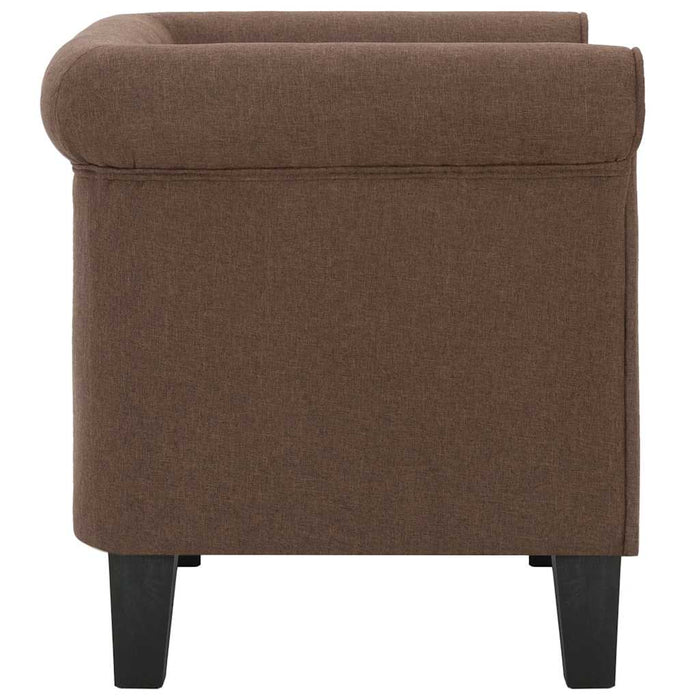 Fotoliu cu pernă, maro, material textil WALTI