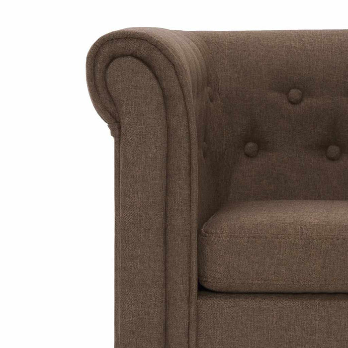 Fotoliu cu pernă, maro, material textil WALTI