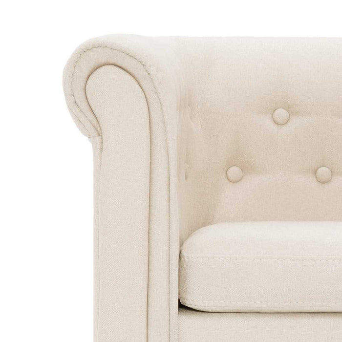 Fotoliu cu pernă, crem, material textil WALTI