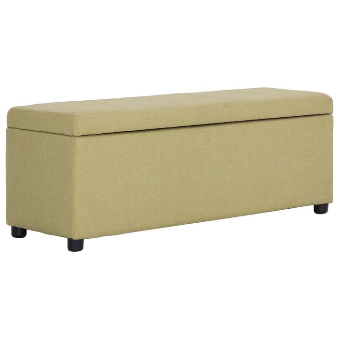 Bancă cu compartiment de depozitare, verde, 116 cm, poliester - WALTI WALTI