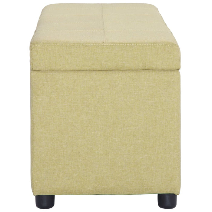 Bancă cu compartiment de depozitare, verde, 116 cm, poliester - WALTI WALTI