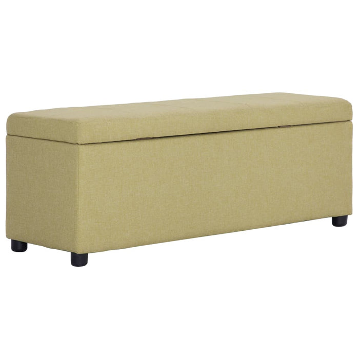 Bancă cu compartiment de depozitare, verde, 116 cm, poliester - WALTI WALTI