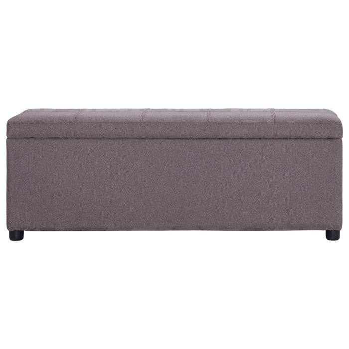 Bancă cu compartiment de depozitare gri taupe 116 cm, poliester - WALTI WALTI