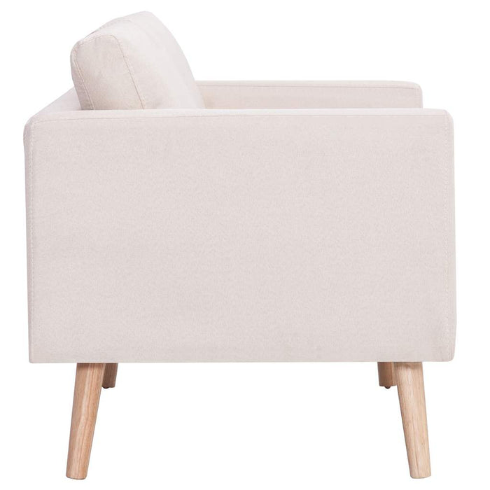 Canapea cu 3 locuri, crem, material textil WALTI