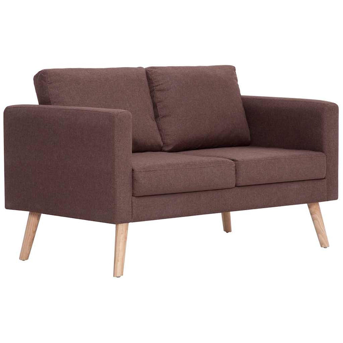 Canapea cu 2 locuri, maro, material textil - WALTI WALTI