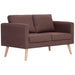 Canapea cu 2 locuri, maro, material textil - WALTI WALTI