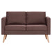 Canapea cu 2 locuri, maro, material textil - WALTI WALTI