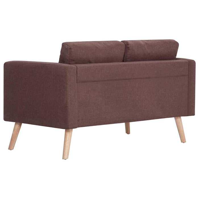 Canapea cu 2 locuri, maro, material textil - WALTI WALTI