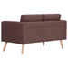 Canapea cu 2 locuri, maro, material textil - WALTI WALTI