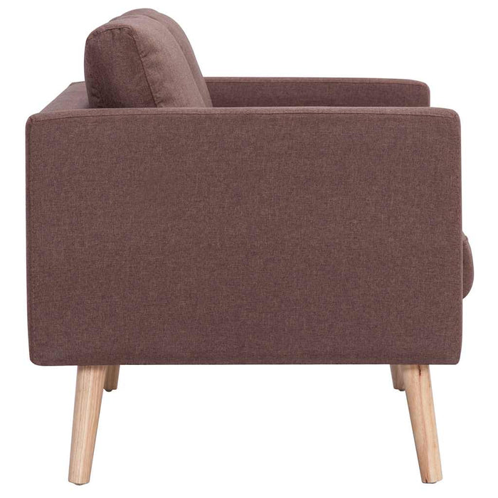 Canapea cu 2 locuri, maro, material textil - WALTI WALTI