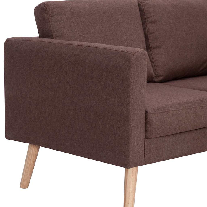 Canapea cu 2 locuri, maro, material textil - WALTI WALTI