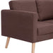 Canapea cu 2 locuri, maro, material textil - WALTI WALTI