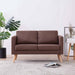 Canapea cu 2 locuri, maro, material textil - WALTI WALTI