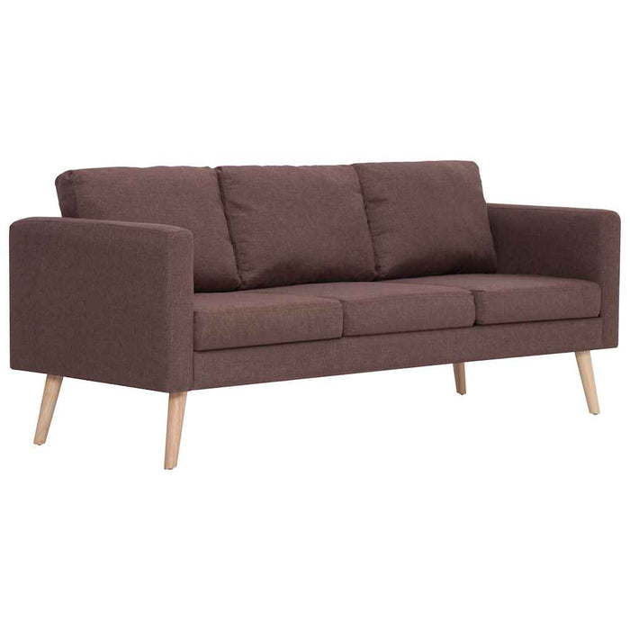 Canapea cu 3 locuri, maro, material textil - WALTI WALTI