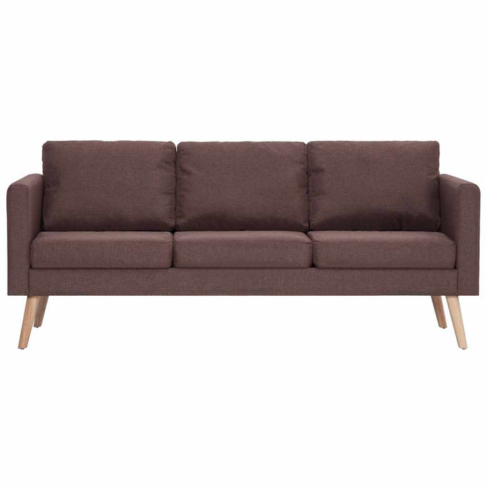 Canapea cu 3 locuri, maro, material textil - WALTI WALTI