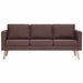 Canapea cu 3 locuri, maro, material textil - WALTI WALTI