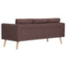 Canapea cu 3 locuri, maro, material textil - WALTI WALTI