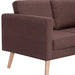 Canapea cu 3 locuri, maro, material textil - WALTI WALTI